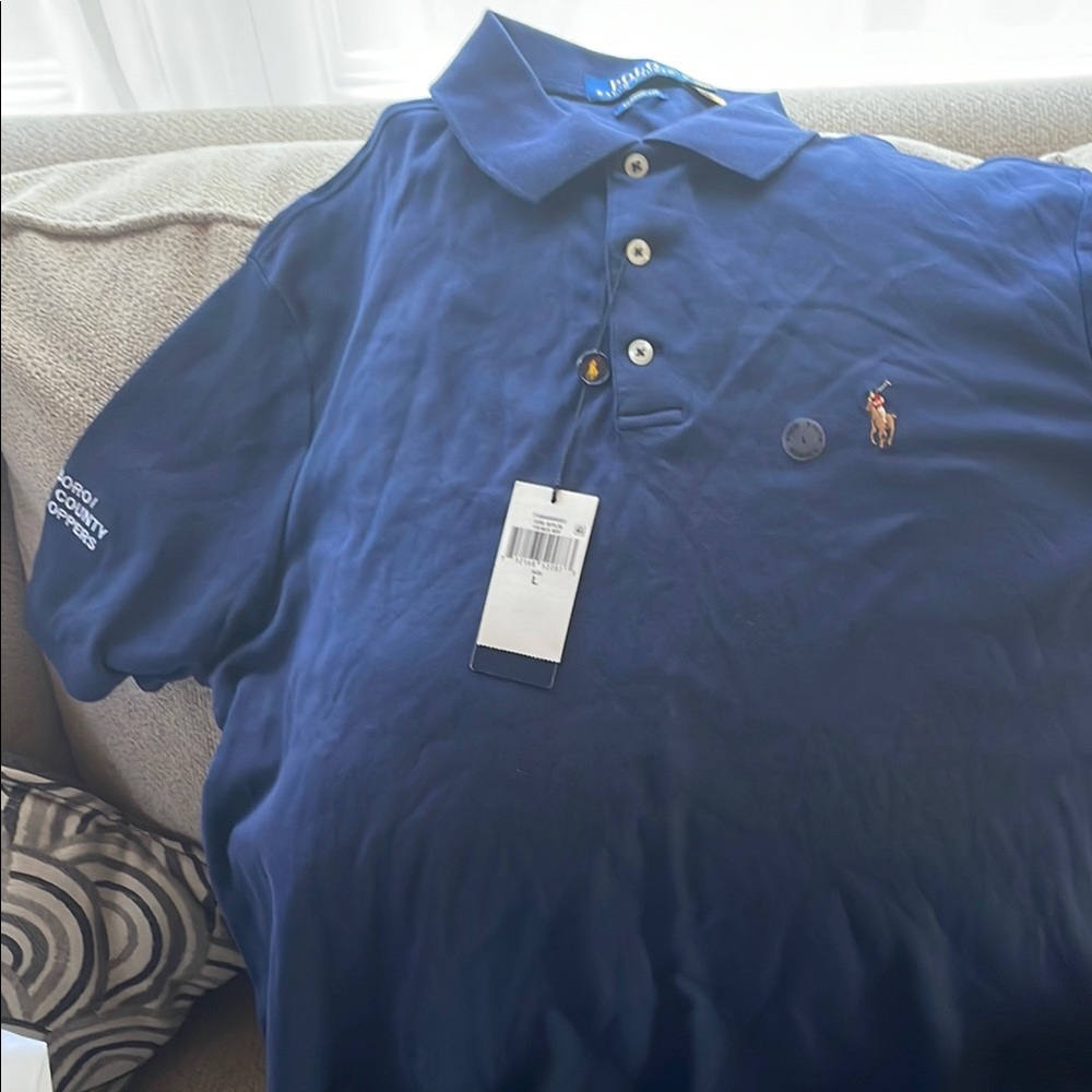 Polo by Ralph Lauren Men's Blue Polo Shirt